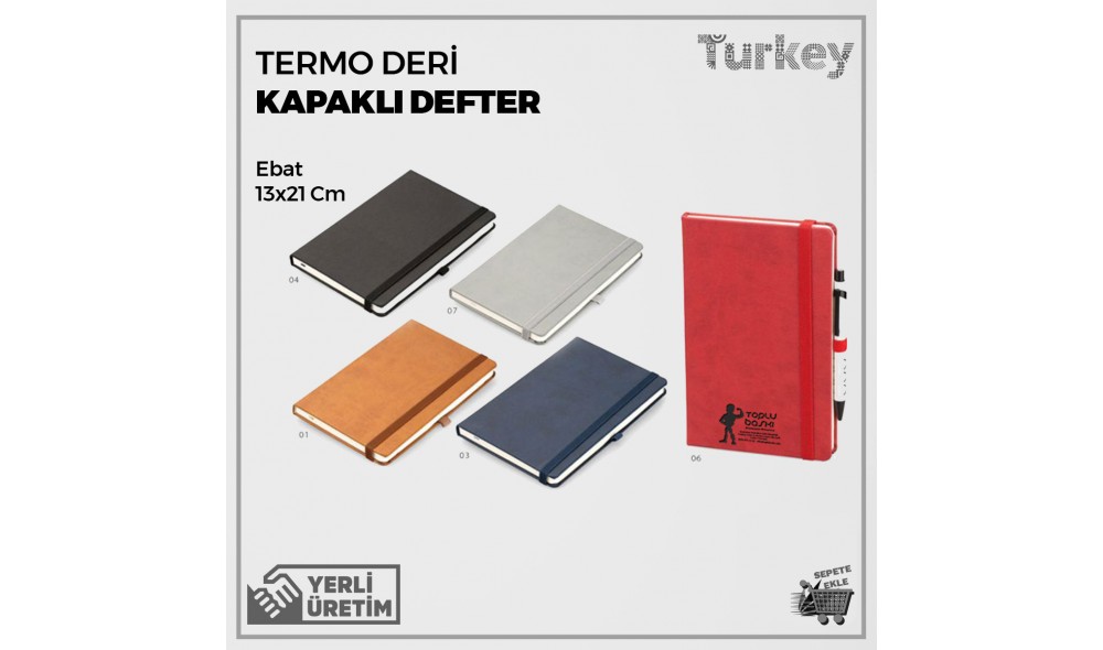 Termo Deri Kapaklı Promosyon Defter